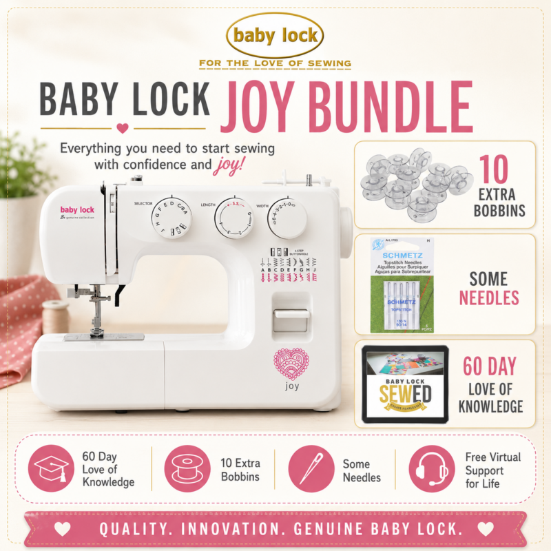 Baby Lock Joy sewing machine bonus bundle