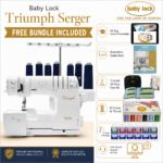 Baby Lock Triumph serger bonus bundle