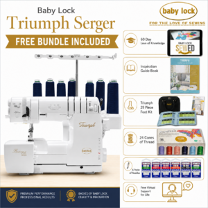 Baby Lock Triumph serger bonus bundle