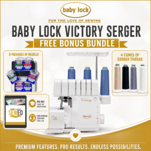 Baby Lock Victory serger machine bonus bundle