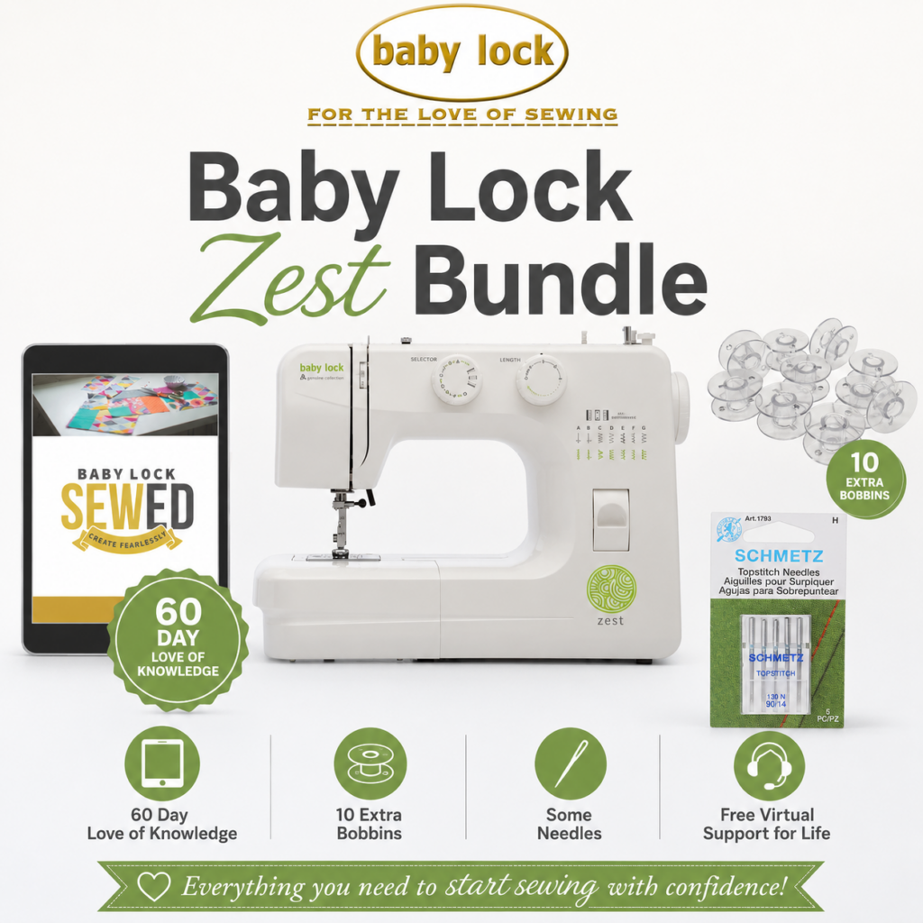 Baby Lock Zest sewing machine bonus bundle