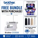 Brother CV3550 serger bonus bundle