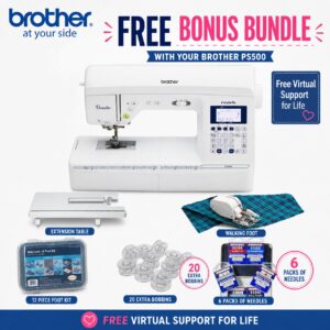Brother PS500 sewing machine bonus bundle