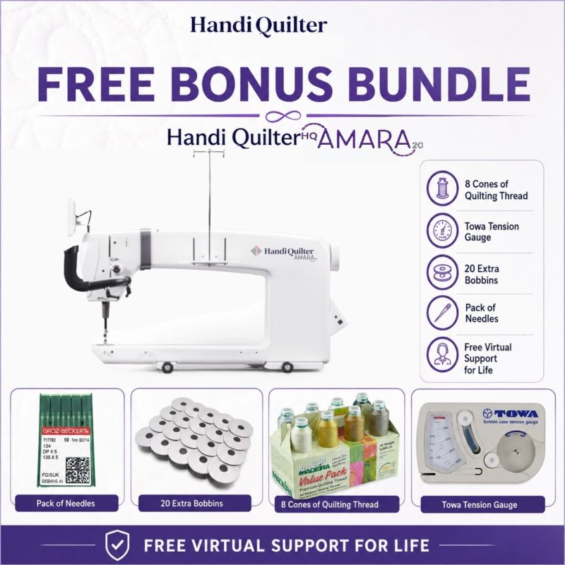 Handi Quilter Amara 20 longarm bonus bundle