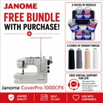 Janome CoverPro 1000CPX serger machine bonus bundle