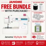 Janome MyStyle 100 sewing machine bonus bundle