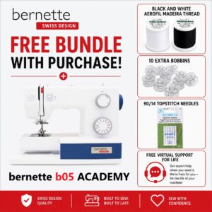 bernette 05 ACADEMY sewing machine bonus bundle