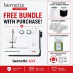 bernette 33 sewing machine bonus bundle