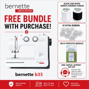 bernette 33 sewing machine bonus bundle