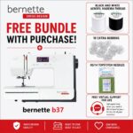 bernette b37 sewing machine bonus bundle