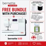 bernette b38 sewing machine bonus bundle
