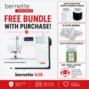 bernette b38 sewing machine bonus bundle