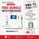 bernette b77 sewing machine bonus bundle
