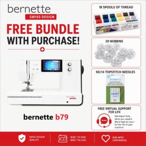 bernette b79 sewing machine bonus bundle