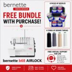 bernette 68 AIRLOCK serger machine bonus bundle