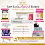 Baby Lock Altair 2 sewing and embroidery machine bonus Bundle