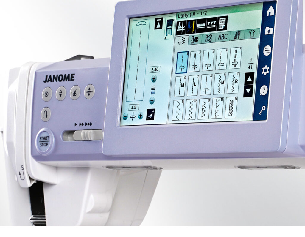 Janome Continental M6 quilting machine for quilt backing choices