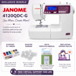 Janome 4120QDC-G sewing machine bonus bundle