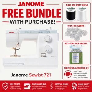 Janome Sewist 721 sewing machine bonus bundle