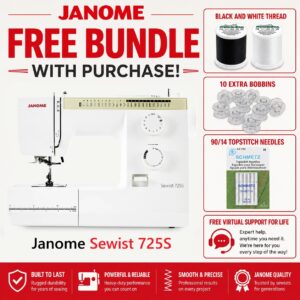 Janome Sewist 725S sewing machine bonus bundle