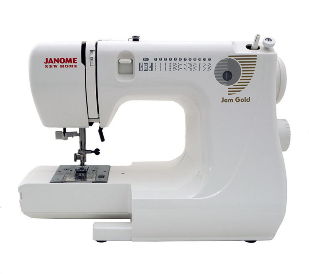 Jem Gold 660 sewing machine for crafting and home decor Jem Gold 660 sewing machine with extra-high presser foot lift