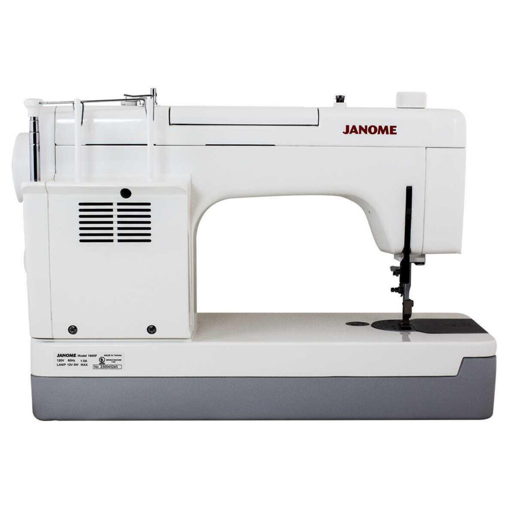 Explore Janome 1600P-QC sewing machine's electronic foot pedal