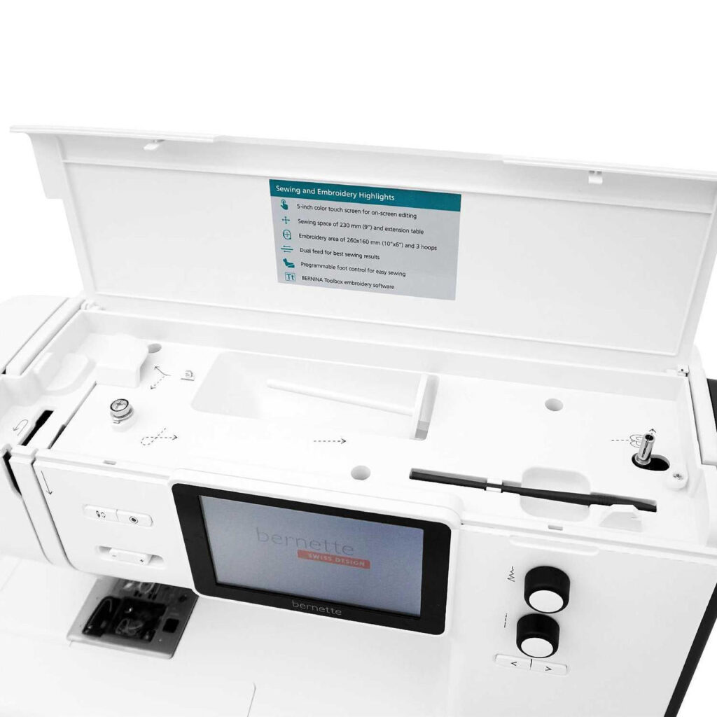 Impressive stitch options in Bernette 79 Sewing and Embroidery Machine