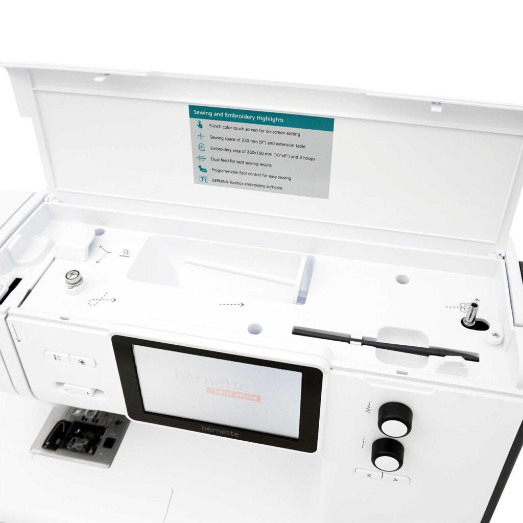 Bernette 70 DECO perfect for sophisticated embroidery tasks