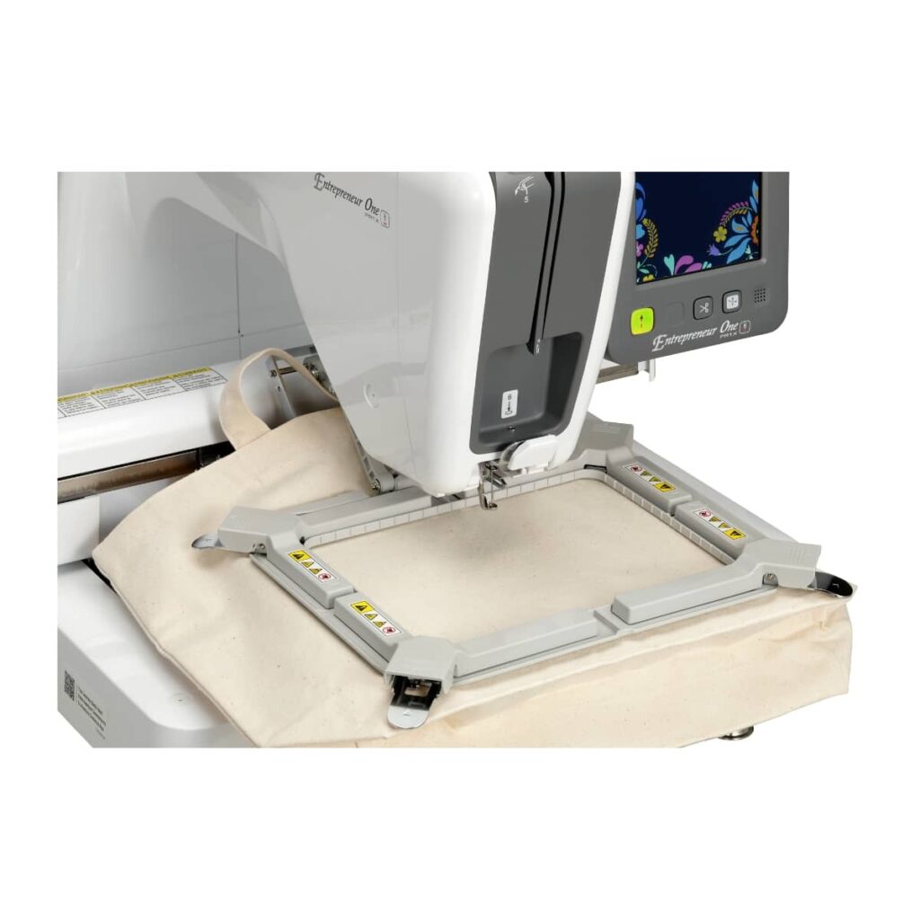 Convenient accessory storage Brother Entrepreneur One PR1X Embroidery Machine