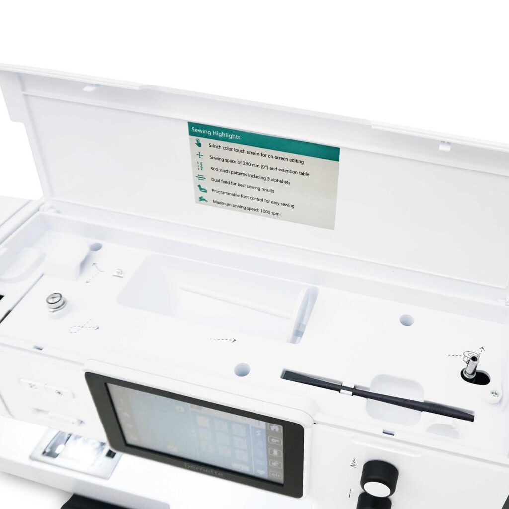 Warranty included with durable Bernette 77 Sewing Machine Superior stitching and quilting Bernette 77 Sewing Machine