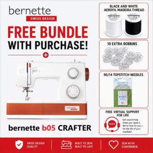 bernette 05 CRAFTER sewing machine bonus bundle