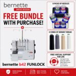 bernette 42 FUNLOCK serger machine bonus bundle