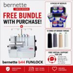 bernette 44 FUNLOCK serger machine bonus bundle
