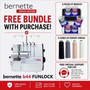 bernette 44 FUNLOCK serger machine bonus bundle