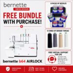 bernette 64 AIRLOCK serger machine bonus bundle