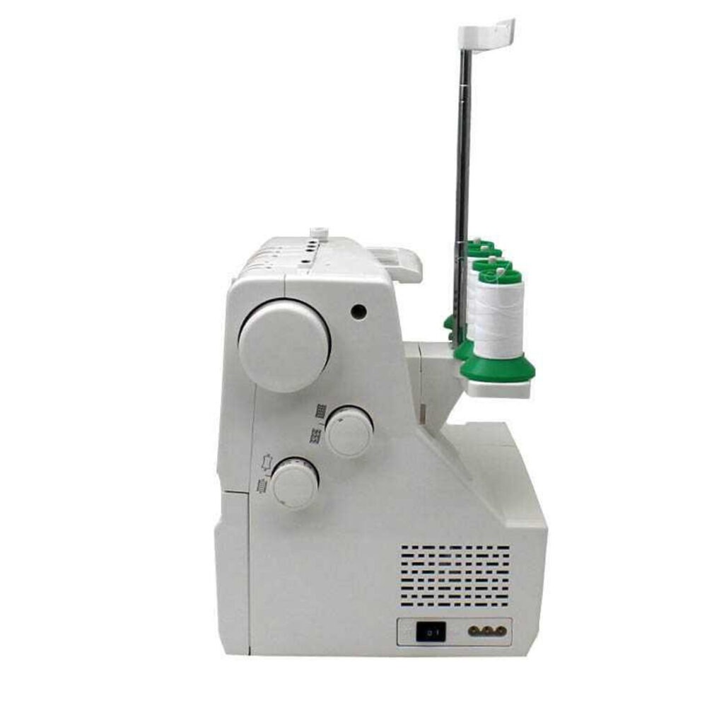 vPrecision control in Janome CoverPro 2000CPX for detailed serging work User-friendly LCD screen on Janome CoverPro 2000CPX Serger Machine