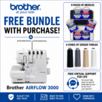 Brother AIRFLOW 3000 serger bonus bundle