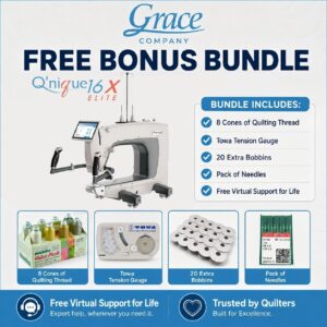 Grace Company Q'nique 16X Elite longarm bonus bundle