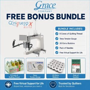 Grace Company Q'nique 19X Elite longarm bonus bundle
