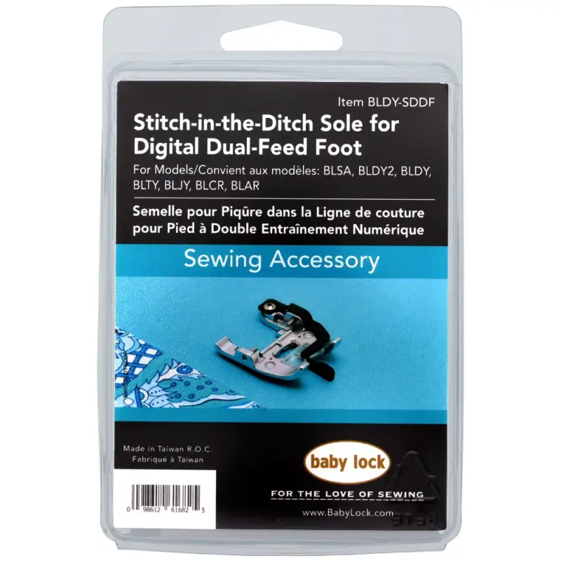 Sewing accessory Baby Lock Stitch in the Ditch Sole Digital Dual-Feed