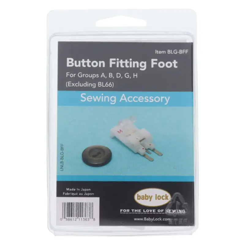Essential Baby Lock Button Fitting Foot for sewing enthusiasts