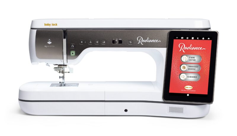 Innovative designs easy with Baby Lock Radiance Sewing Embroidery Machine Advanced technology meets craft in Baby Lock Radiance Sewing Machine
