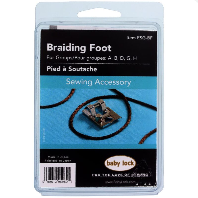 Baby Lock Adjustable Braiding Foot perfect for decorative stitches