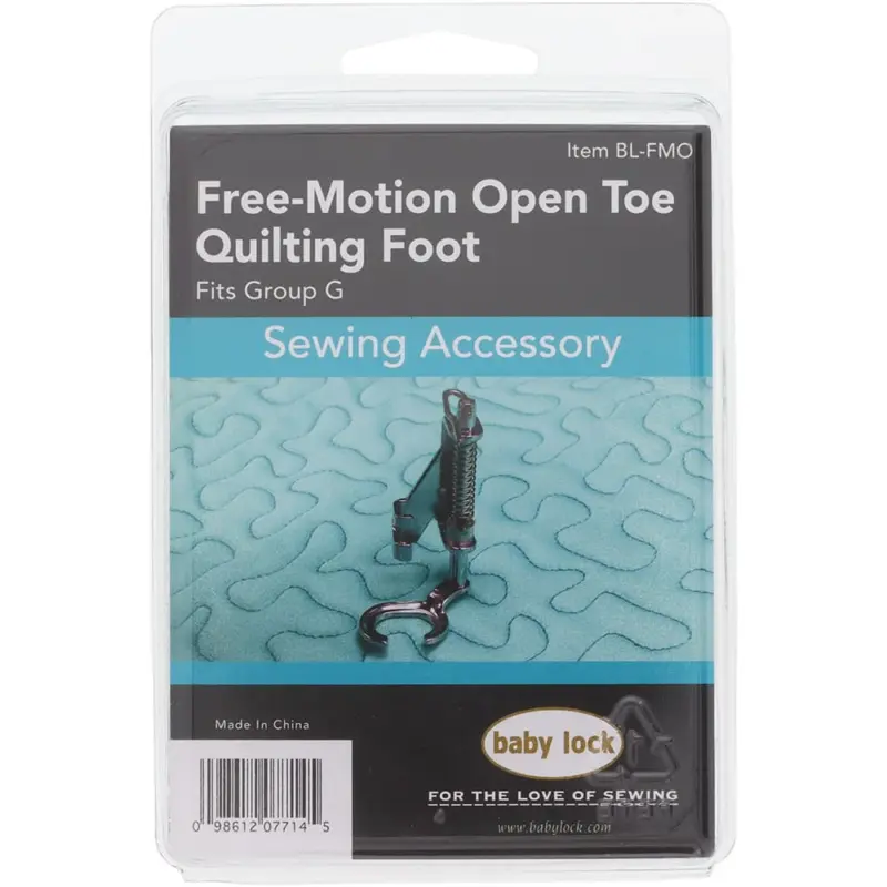 Baby Lock Free-Motion Open Toe Foot for professional quilters