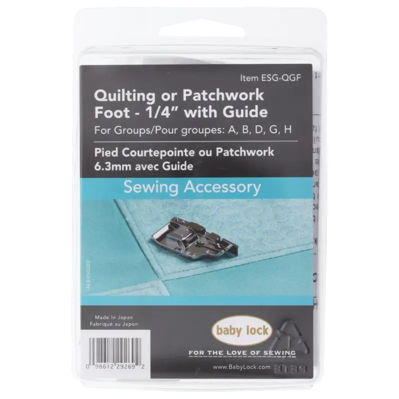Baby Lock ¼ Quilting Foot with Guide now on sale