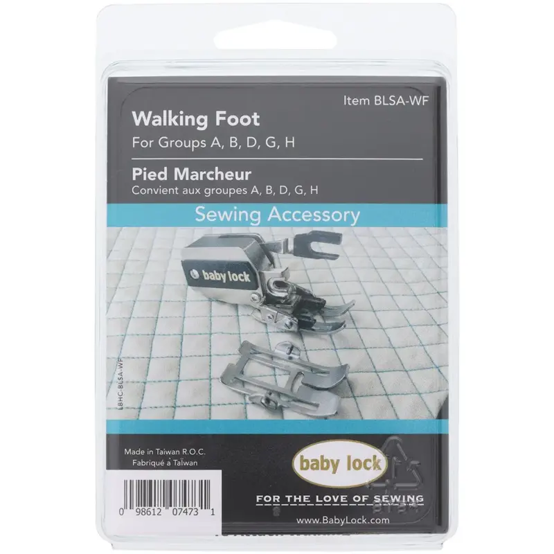 Purchase Baby Lock Walking Foot for perfect fabric alignment
