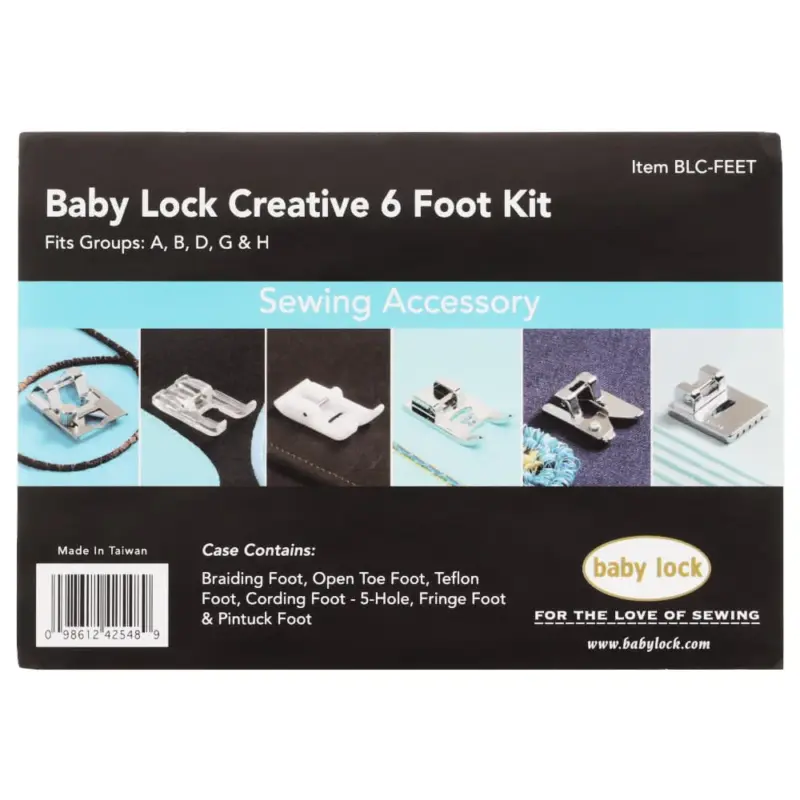 Professional sewing accessory Baby Lock Creative Foot Kit available now