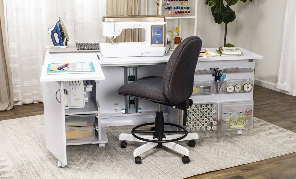 Achieve professional results Koala Eclipse Sewing Cabinet White online shopping