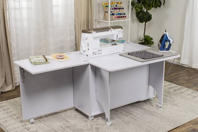 Koala Eclipse Sewing Cabinet White professional setup for purchase now