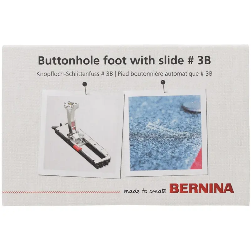 Affordable BERNINA #3B Buttonhole Foot with Slide enhance garment making